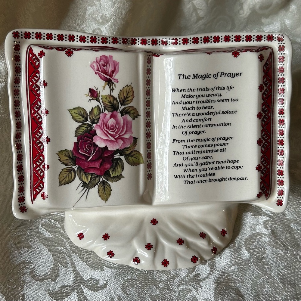 Ceramic Floral Prayer Book by Ukrainian Heritage Collection